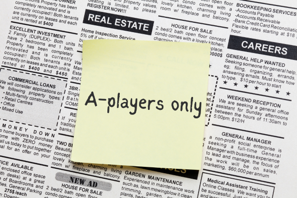 Eagle Partners' advice on Job Ads that attracts A-players